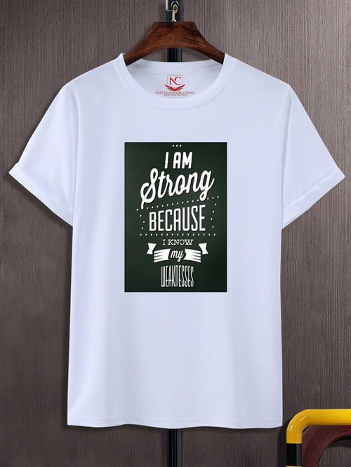 unisex white graphic printed t-shirt - 20777163 - Standard Image - 0