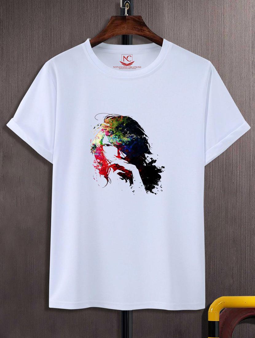 unisex white graphic printed t-shirt - 20777166 - Zoom Image - 0