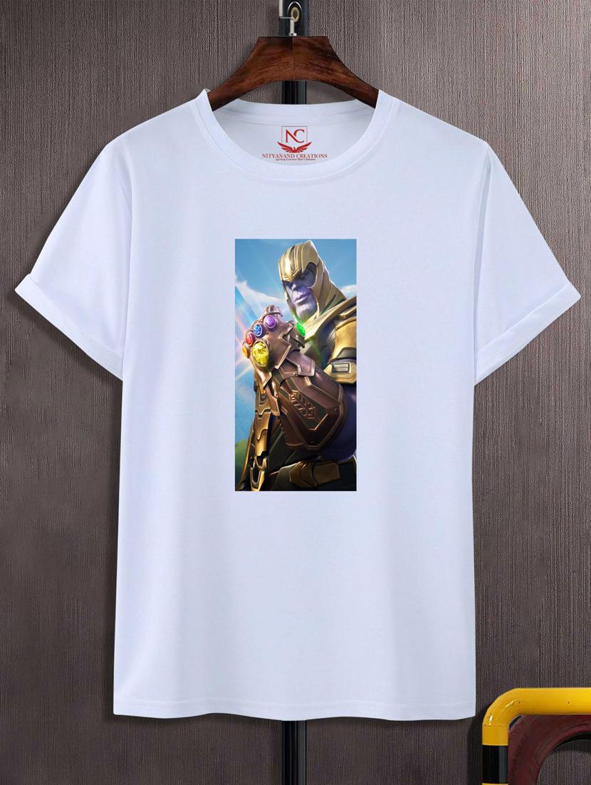 unisex white graphic printed t-shirt - 20777188 -  Zoom Image - 0