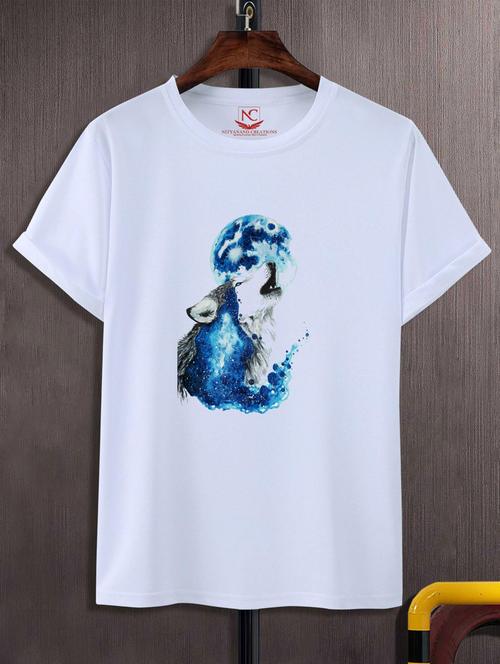 unisex white graphic printed t-shirt - 20777192 -  Standard Image - 0