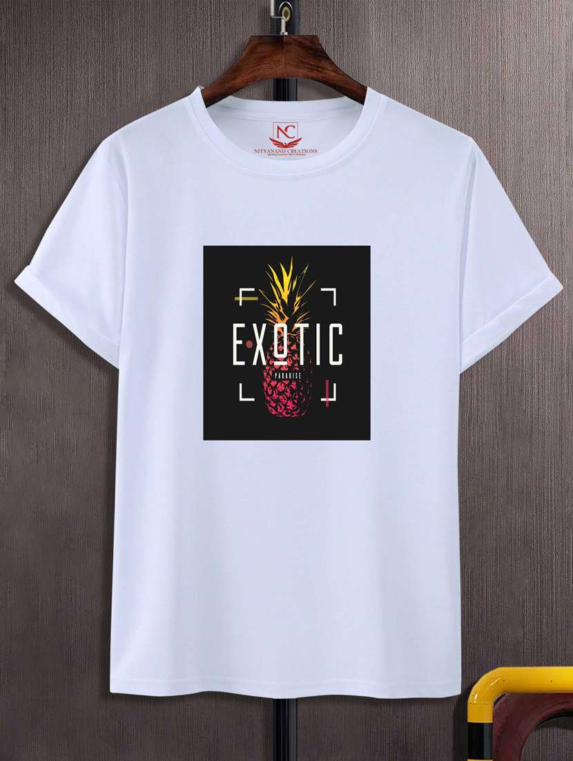 unisex white graphic printed t-shirt - 20777195 - Zoom Image - 0