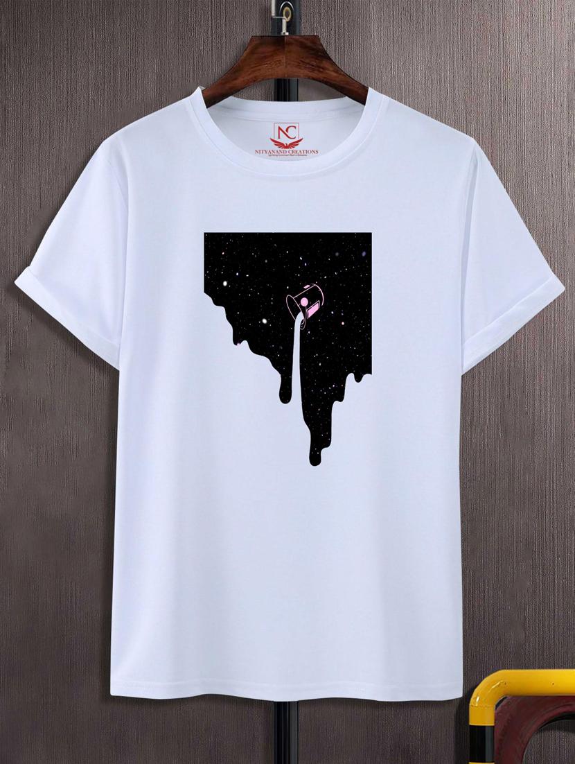 unisex white graphic printed t-shirt - 20777197 -  Zoom Image - 0