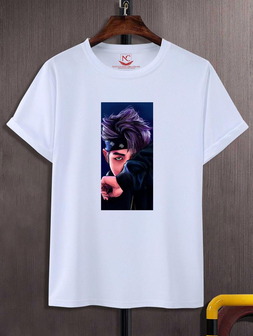 unisex white graphic printed t-shirt - 20777199 -  Zoom Image - 0