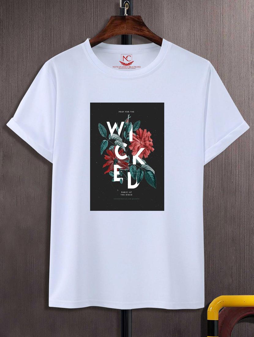 unisex white graphic printed t-shirt - 20777201 - Zoom Image - 0
