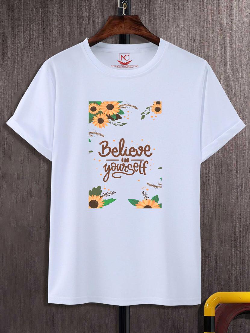 unisex white graphic printed t-shirt - 20777208 - Zoom Image - 0