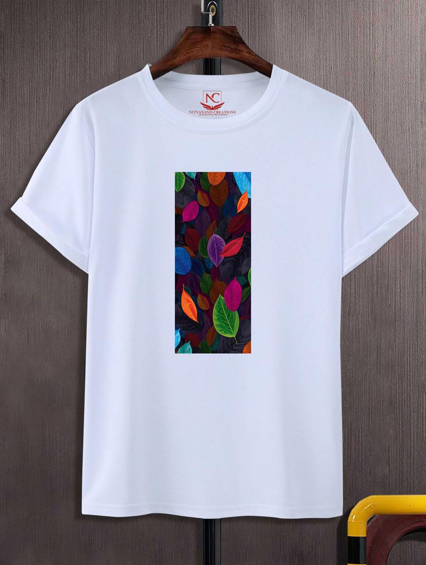 unisex white graphic printed t-shirt - 20777213 - Zoom Image - 0