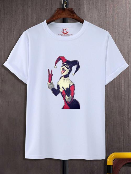 unisex white graphic printed t-shirt - 20777214 -  Standard Image - 0