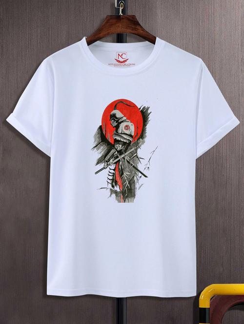 unisex white graphic printed t-shirt - 20777215 -  Standard Image - 0