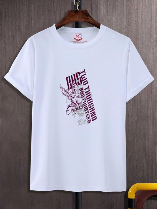 unisex white graphic printed t-shirt - 20777221 -  Standard Image - 0