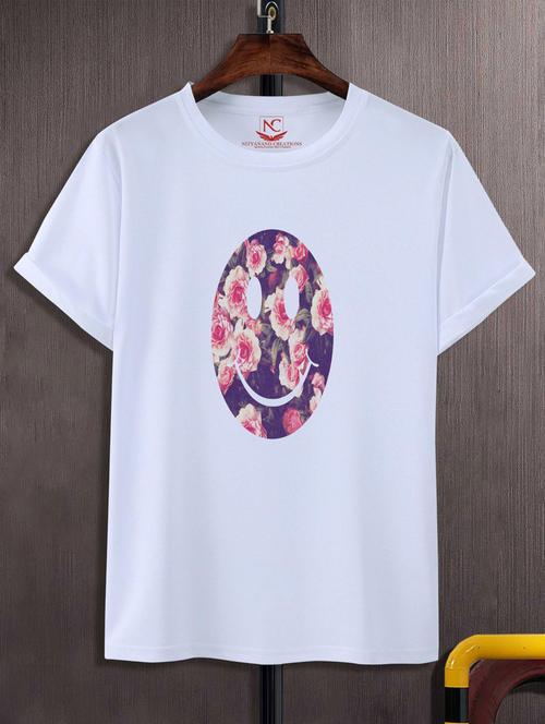 unisex white graphic printed t-shirt - 20777231 -  Standard Image - 0