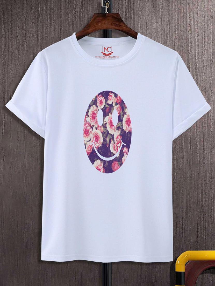unisex white graphic printed t-shirt - 20777231 -  Zoom Image - 0