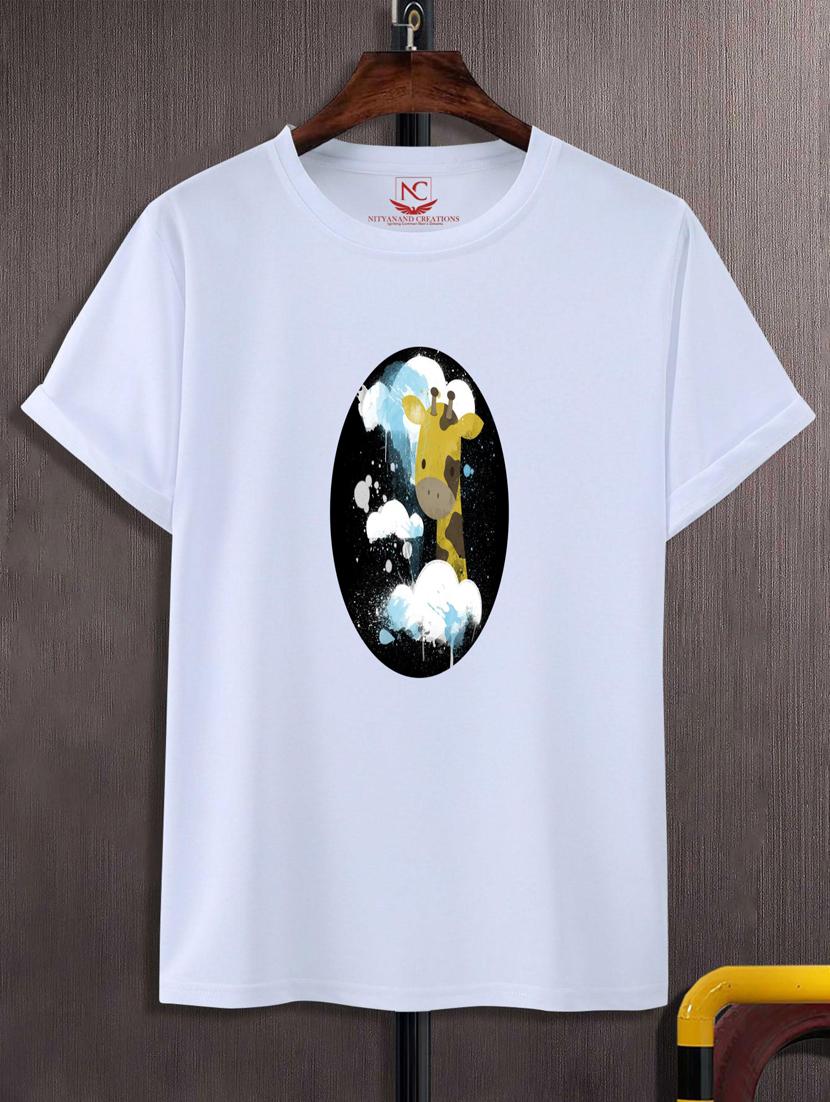 unisex white graphic printed t-shirt - 20777233 - Zoom Image - 0
