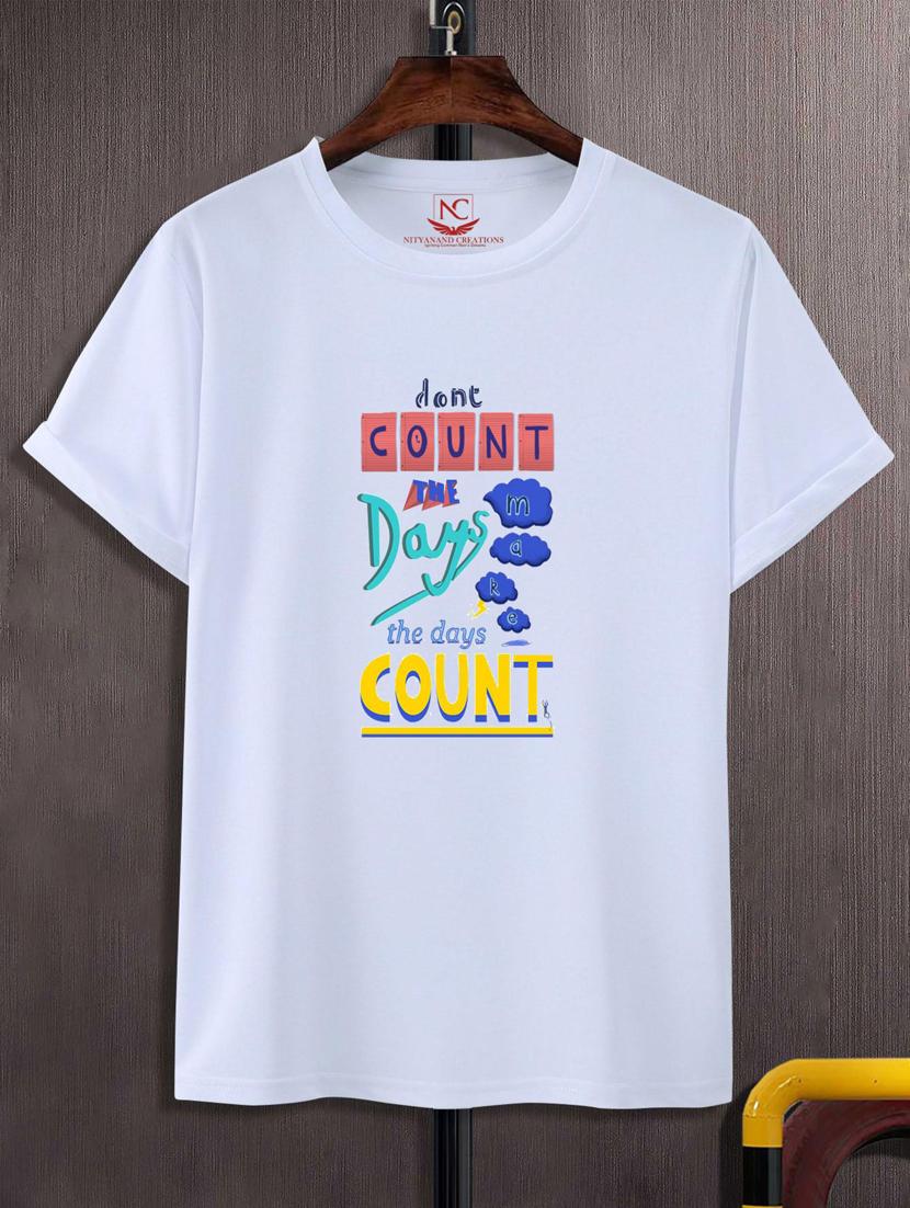 unisex white typographic printed t-shirt - 20777234 - Zoom Image - 0