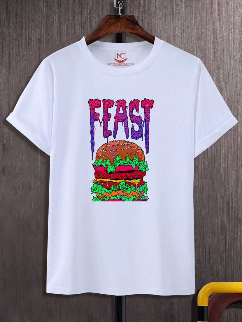 unisex white graphic printed t-shirt - 20777239 -  Zoom Image - 0