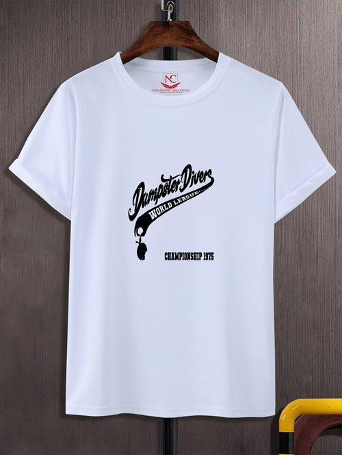 unisex white graphic printed t-shirt - 20777249 - Standard Image - 0