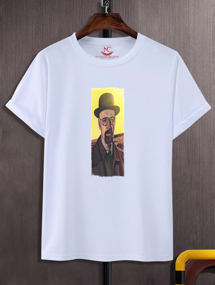 unisex white graphic printed t-shirt - 20777254 -  Zoom Image - 0