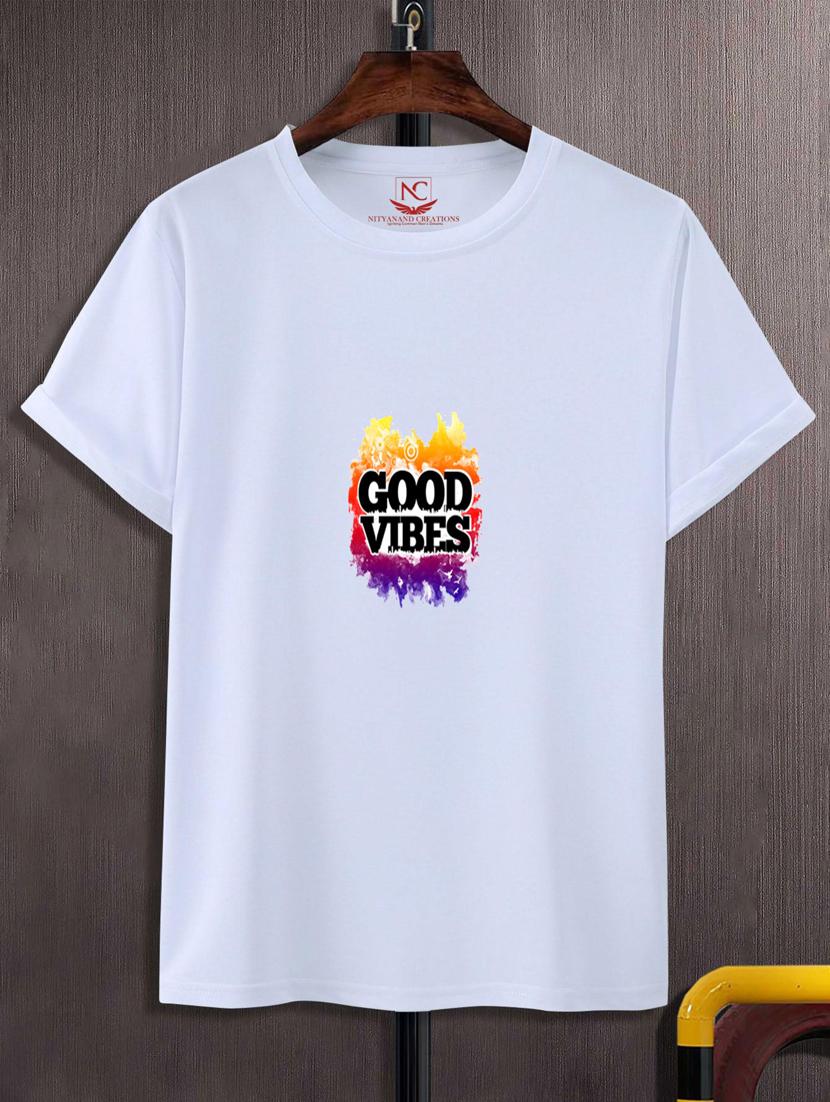 unisex white typographic printed t-shirt - 20777268 - Zoom Image - 0