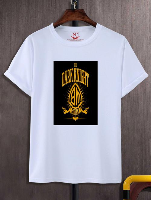 unisex white typographic printed t-shirt - 20777270 -  Standard Image - 0