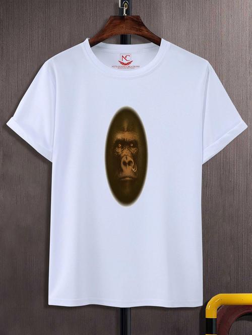 unisex white graphic printed t-shirt - 20777273 - Standard Image - 0