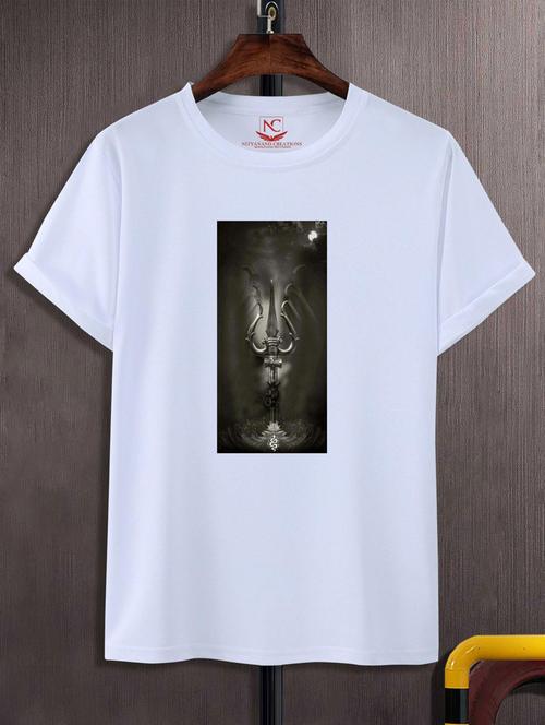 unisex white graphic printed t-shirt - 20777287 - Standard Image - 0