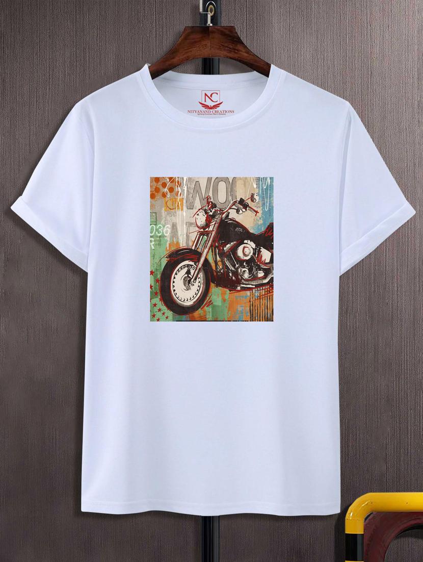 unisex white graphic printed t-shirt - 20777290 - Zoom Image - 0