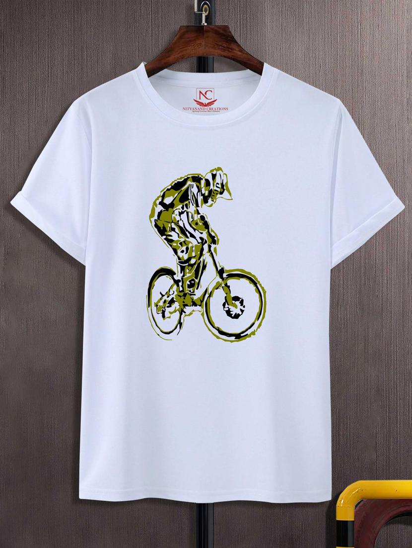 unisex white graphic printed t-shirt - 20777291 -  Zoom Image - 0