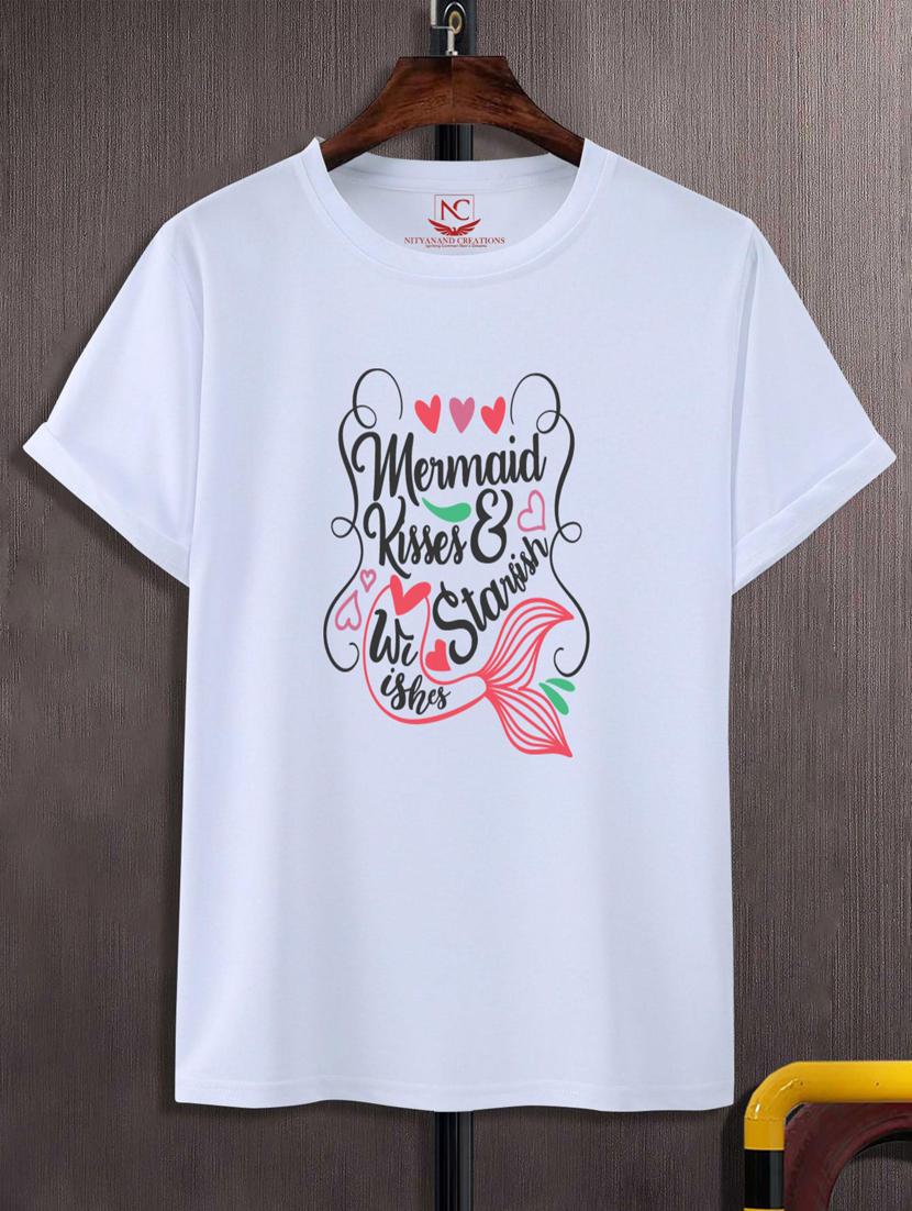 unisex white graphic printed t-shirt - 20777305 - Zoom Image - 0