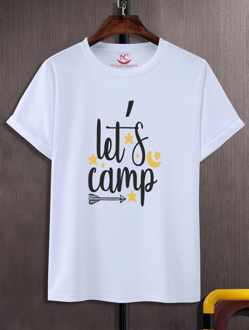 unisex white typographic printed t-shirt - 20777312 -  Zoom Image - 0
