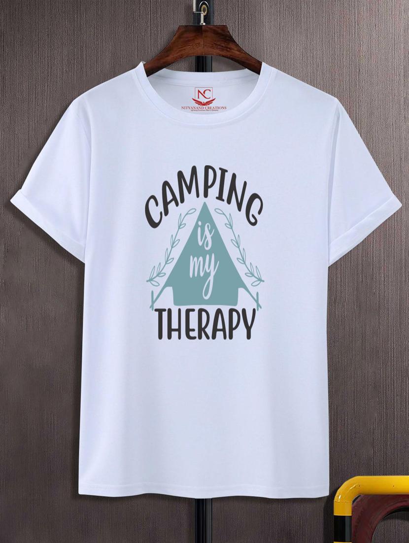 unisex white typographic printed t-shirt - 20777316 -  Zoom Image - 0