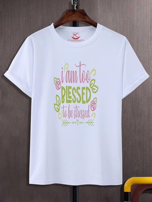 unisex white graphic printed t-shirt - 20777329 - Standard Image - 0