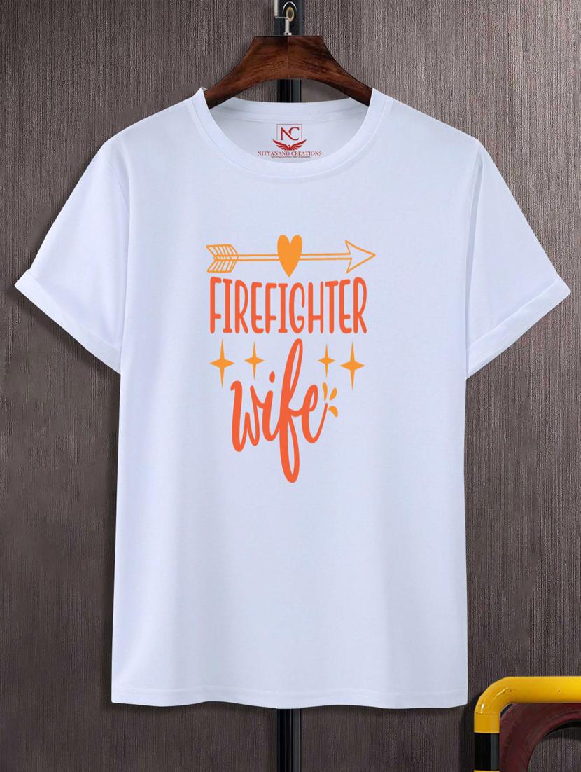 unisex white typographic printed t-shirt - 20777332 - Zoom Image - 0