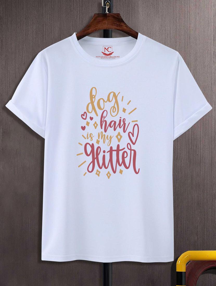 unisex white typographic printed t-shirt - 20777334 - Zoom Image - 0