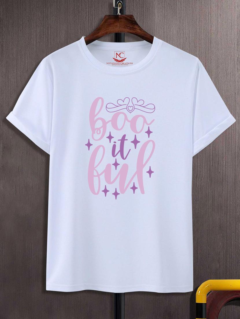 unisex white graphic printed t-shirt - 20777336 - Zoom Image - 0