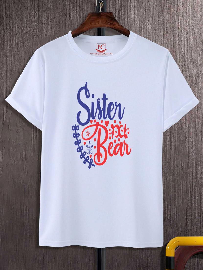 unisex white typographic printed t-shirt - 20777346 -  Zoom Image - 0