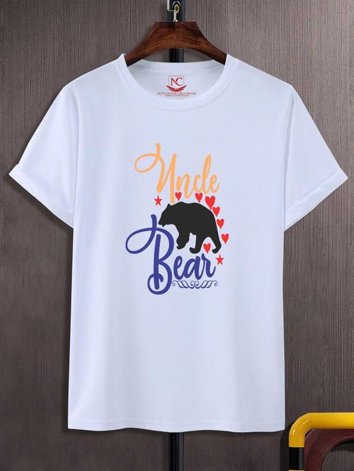 unisex white typographic printed t-shirt - 20777347 - Standard Image - 0