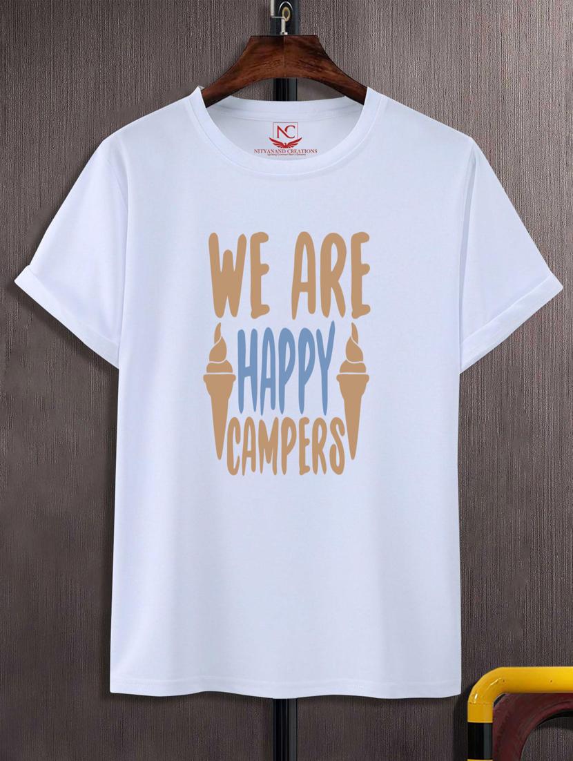 unisex white typographic printed t-shirt - 20777350 - Zoom Image - 0