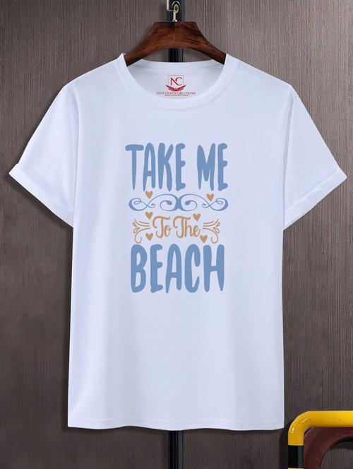 unisex white graphic printed t-shirt - 20777359 -  Standard Image - 0
