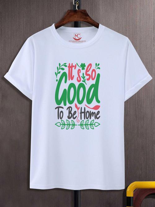 unisex white graphic printed t-shirt - 20777387 -  Standard Image - 0