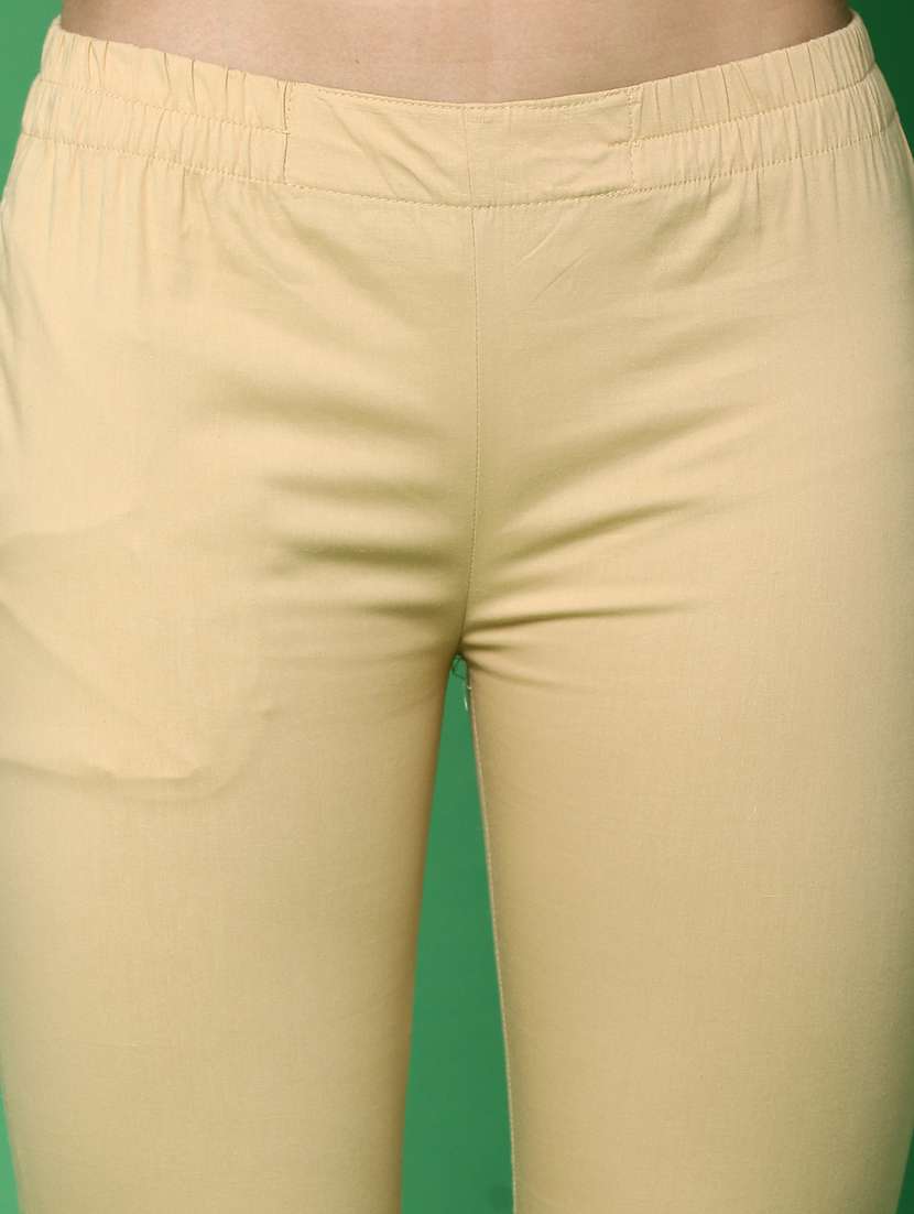 women mid rise solid tapered pant - 20777442 -  Standard Image - 5