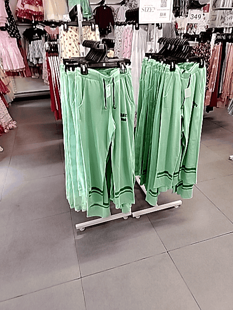 light green cotton single jersey trouser - 20777491 - Zoom Image - 0