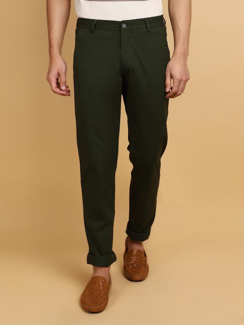 men solid ankle length chinos  - 20777562 -  Zoom Image - 0