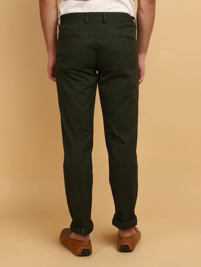 men solid ankle length chinos - 20777562 - Standard Image - 3