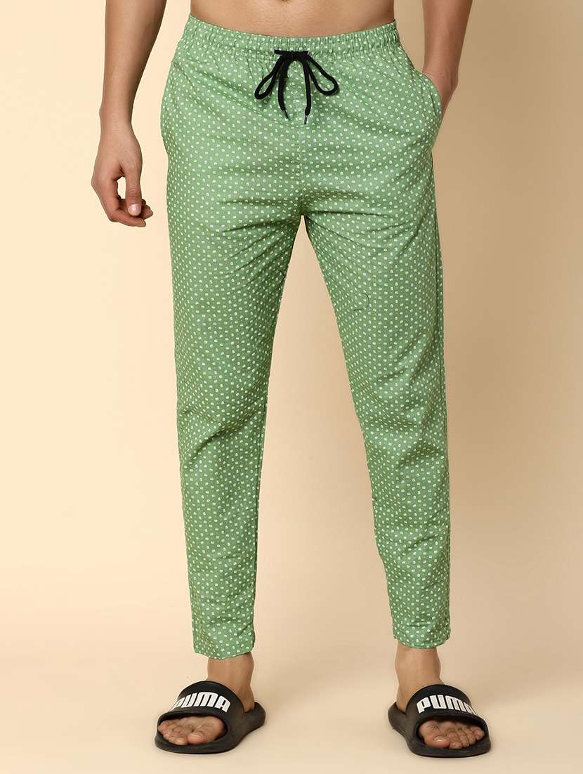 men mid rise printed pyjama
