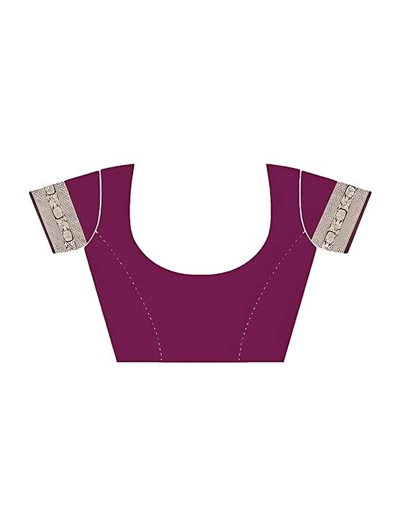 women purple self design banarasi saree - 20794859 -  Standard Image - 3