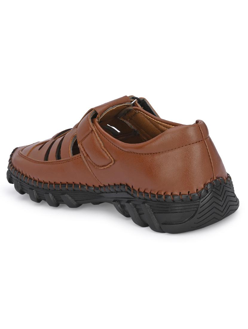tan back strap sandal - 20795170 - Standard Image - 3