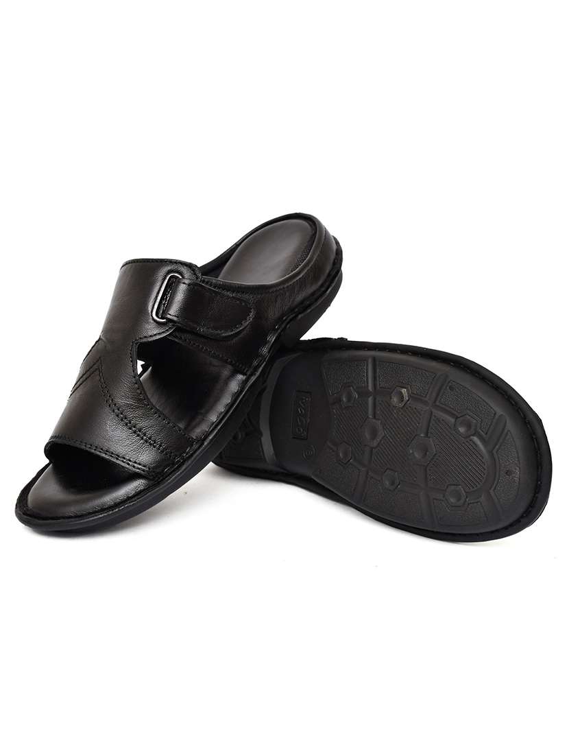 black slip on sandal - 20795201 -  Standard Image - 3