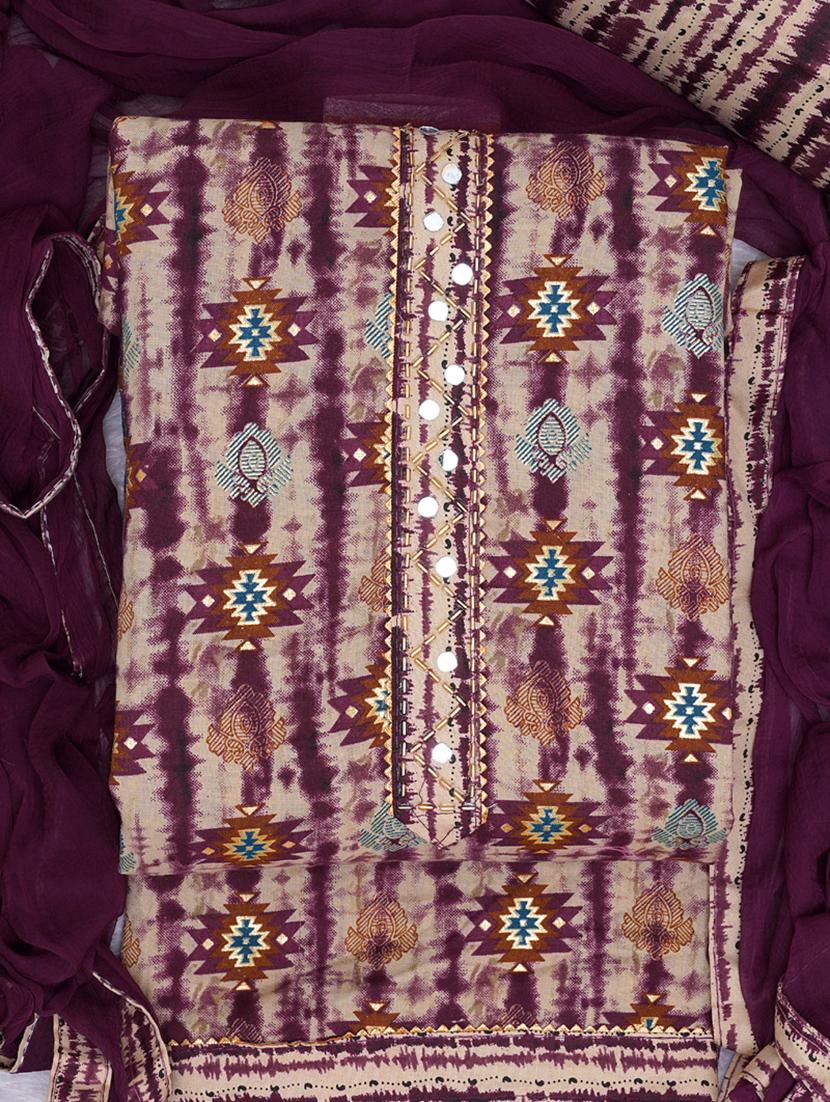 women purple unstitched suits - 20795380 - Standard Image - 3