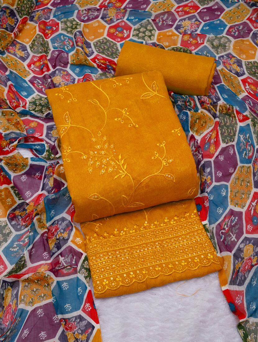 women yellow unstitched suits - 20795403 - Zoom Image - 0