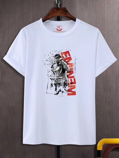 unisex white graphic printed t-shirt - 20795408 -  Standard Image - 0