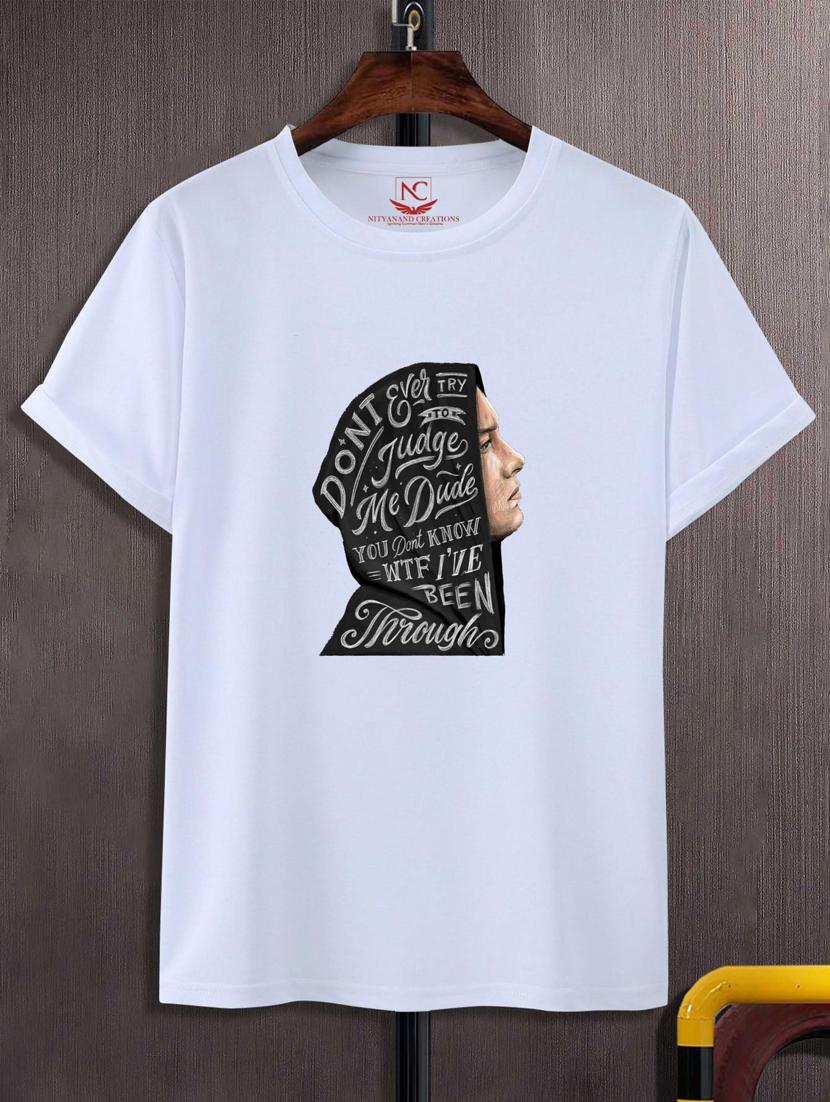 unisex white graphic printed t-shirt - 20795412 - Zoom Image - 0